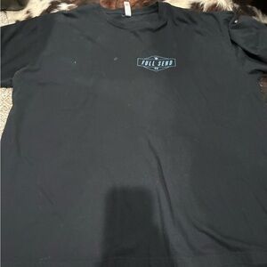 Next Level Apparel Black Tee with Blue Logo